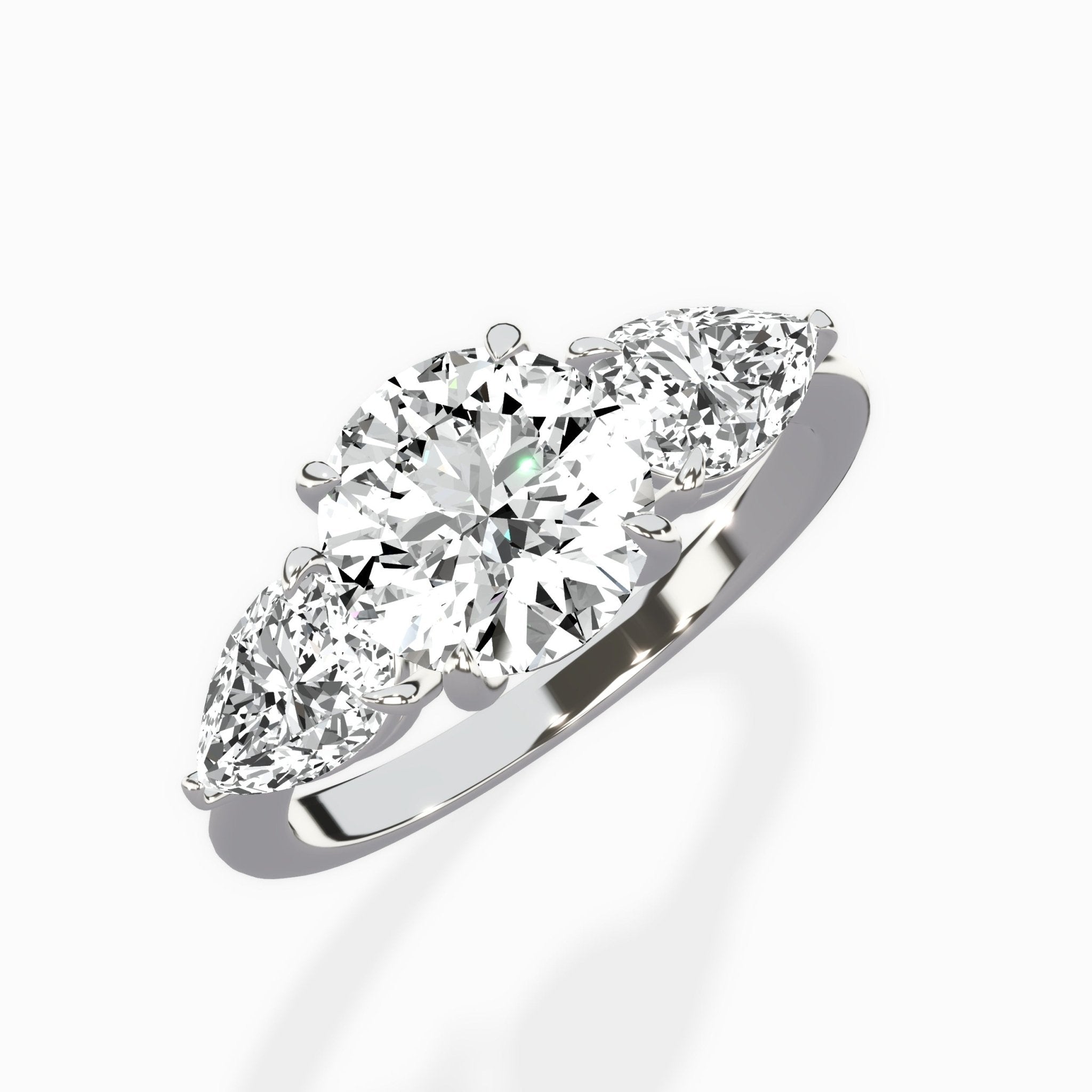 Forever Three Stone Engagement Ring - The Better Diamonds
