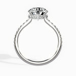 Fortuna Hidden Halo 2.04 ct Round Engagement Ring in White Gold - The Better Diamonds
