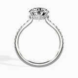Fortuna Hidden Halo 2.04 ct Round Engagement Ring in White Gold - The Better Diamonds