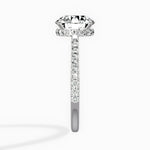 Fortuna Hidden Halo 2.04 ct Round Engagement Ring in White Gold - The Better Diamonds