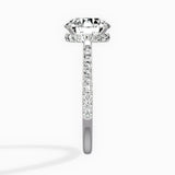 Fortuna Hidden Halo 2.04 ct Round Engagement Ring in White Gold - The Better Diamonds