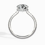 Fortuna Hidden Halo 2.04 ct Round Engagement Ring in White Gold - The Better Diamonds