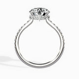Fortuna Hidden Halo 2.04 ct Round Engagement Ring in White Gold - The Better Diamonds