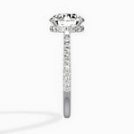 Fortuna Hidden Halo 2.04 ct Round Lab Grown Diamond Engagement Ring in 14K White Gold - The Better Diamonds