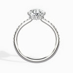 Fortuna Hidden Halo 2.06 ct Pear Engagement Ring in White Gold - The Better Diamonds