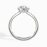 Fortuna Hidden Halo 2.06 ct Pear Engagement Ring in White Gold - The Better Diamonds