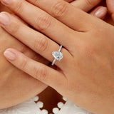 Fortuna Hidden Halo 2.06 ct Pear Engagement Ring in White Gold - The Better Diamonds