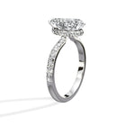 Fortuna Hidden Halo 2.06 ct Pear Engagement Ring in White Gold - The Better Diamonds