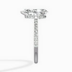 Fortuna Hidden Halo 2.06 ct Pear Engagement Ring in White Gold - The Better Diamonds