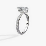 Fortuna Hidden Halo 2.06 ct Pear Engagement Ring in White Gold - The Better Diamonds