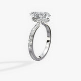 Fortuna Hidden Halo 2.06 ct Pear Engagement Ring in White Gold - The Better Diamonds
