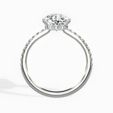 Fortuna Hidden Halo 2.06 ct Pear Engagement Ring in White Gold - The Better Diamonds