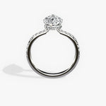 Fortuna Hidden Halo 2.06 ct Pear Engagement Ring in White Gold - The Better Diamonds