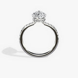 Fortuna Hidden Halo 2.06 ct Pear Engagement Ring in White Gold - The Better Diamonds