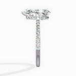 Fortuna Hidden Halo 2.06 ct Pear Lab Grown Diamond Engagement Ring in 14K White Gold - The Better Diamonds