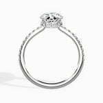 Fortuna Hidden Halo 2.39 ct Oval Engagement Ring in White Gold - The Better Diamonds