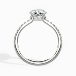 Fortuna Hidden Halo 2.39 ct Oval Engagement Ring in White Gold - The Better Diamonds