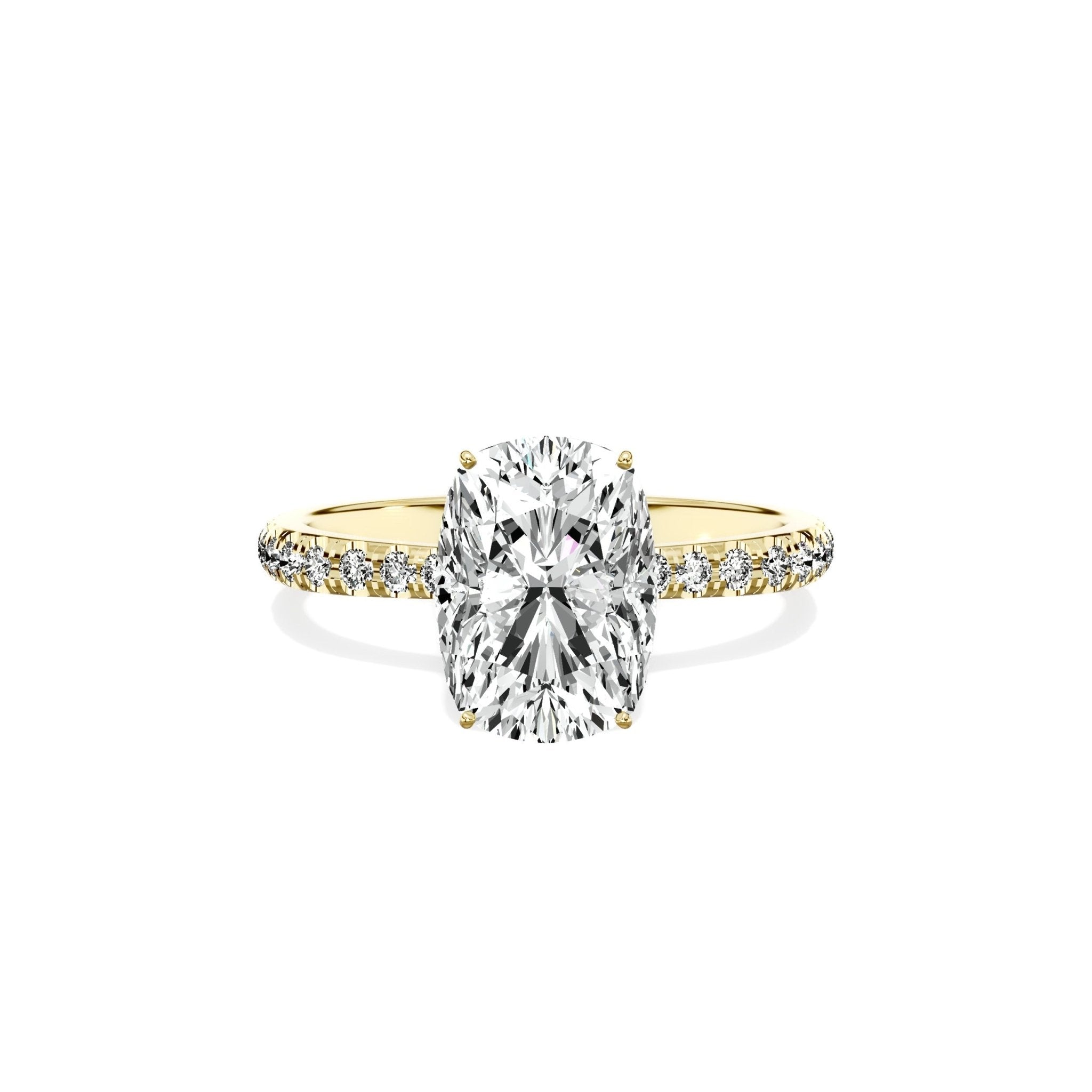 Fortuna Hidden Halo Engagement Ring - The Better Diamonds