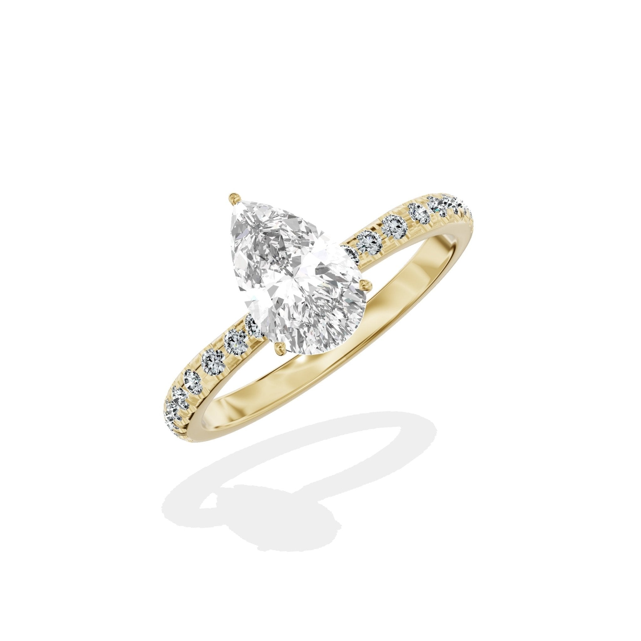 Fortuna Hidden Halo Engagement Ring - The Better Diamonds