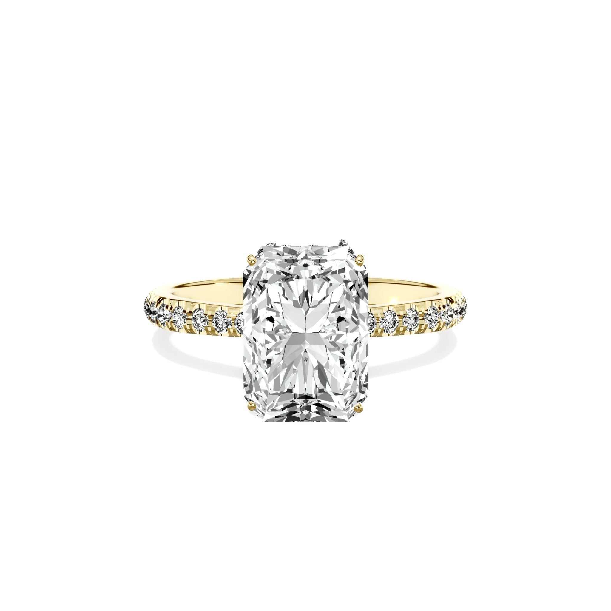 Fortuna Hidden Halo Engagement Ring - The Better Diamonds