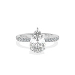 Fortuna Hidden Halo Engagement Ring - The Better Diamonds