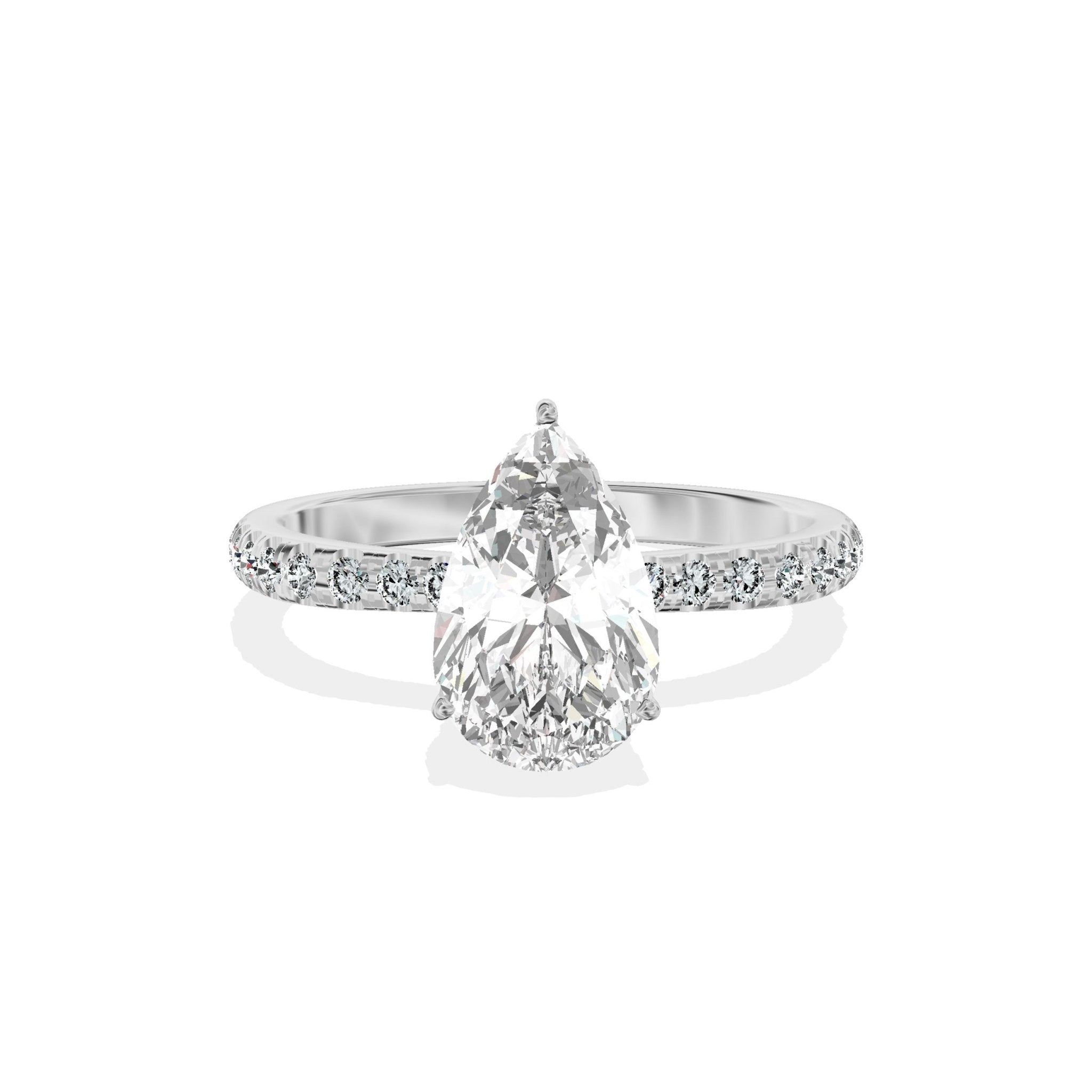 Fortuna Hidden Halo Engagement Ring - The Better Diamonds