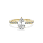 Fortuna Hidden Halo Engagement Ring - The Better Diamonds