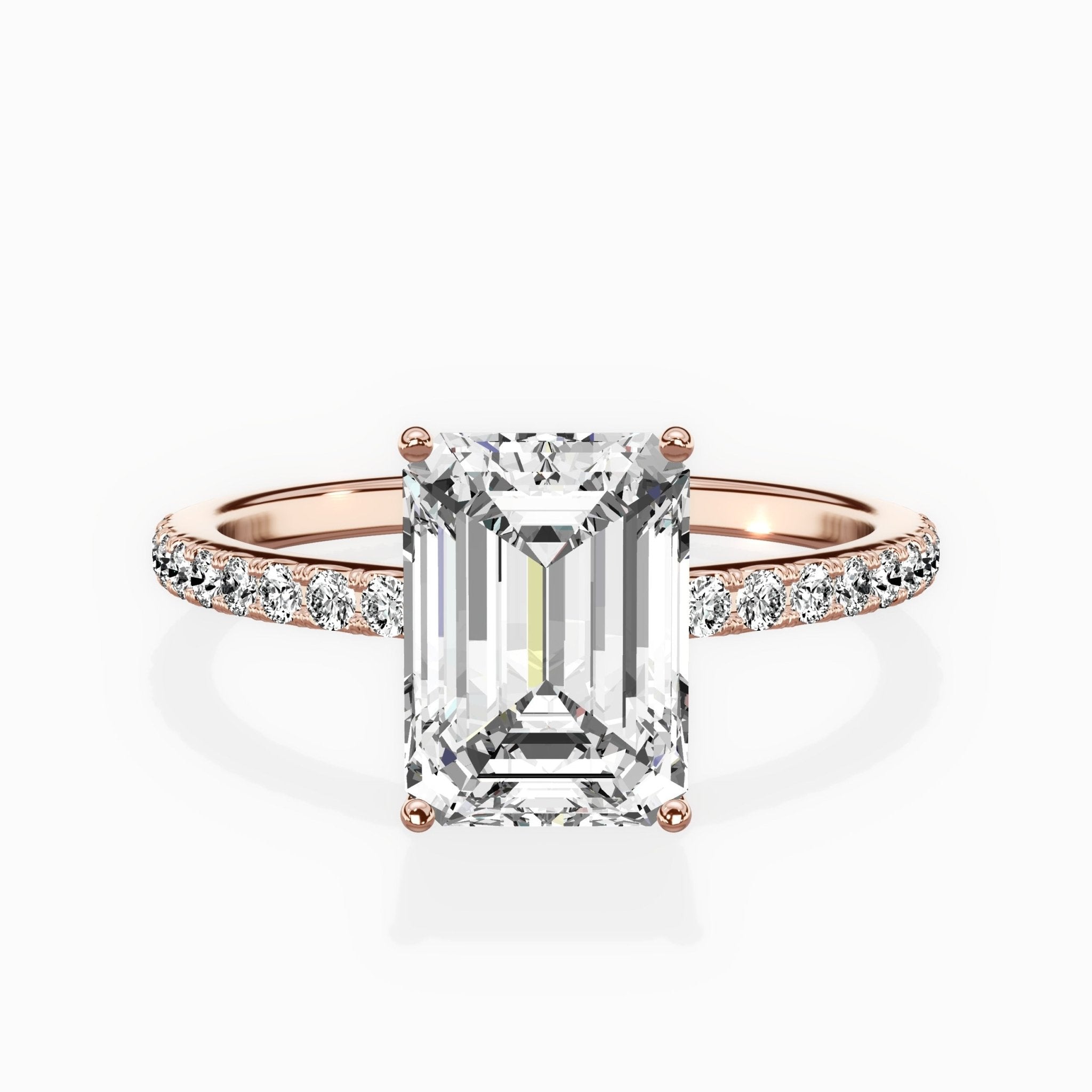 Fortuna Hidden Halo Engagement Ring - The Better Diamonds