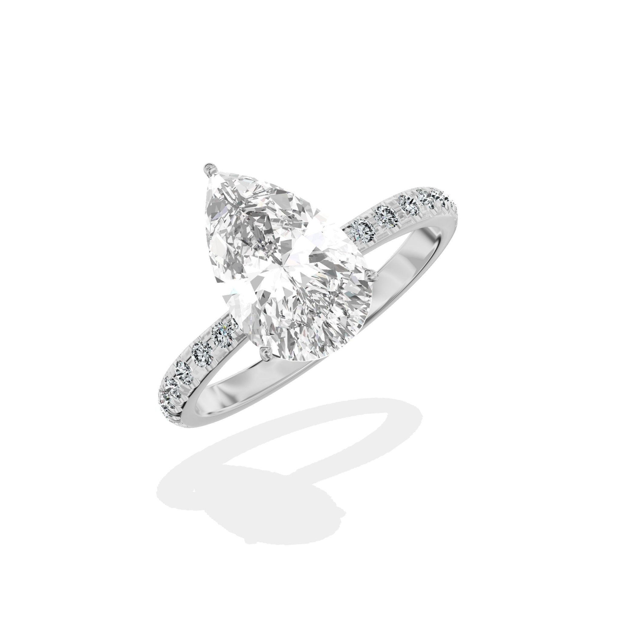 Fortuna Hidden Halo Engagement Ring - The Better Diamonds