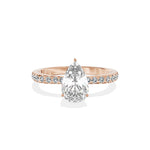 Fortuna Hidden Halo Engagement Ring - The Better Diamonds