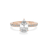 Fortuna Hidden Halo Engagement Ring - The Better Diamonds