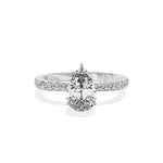 Fortuna Hidden Halo Engagement Ring - The Better Diamonds