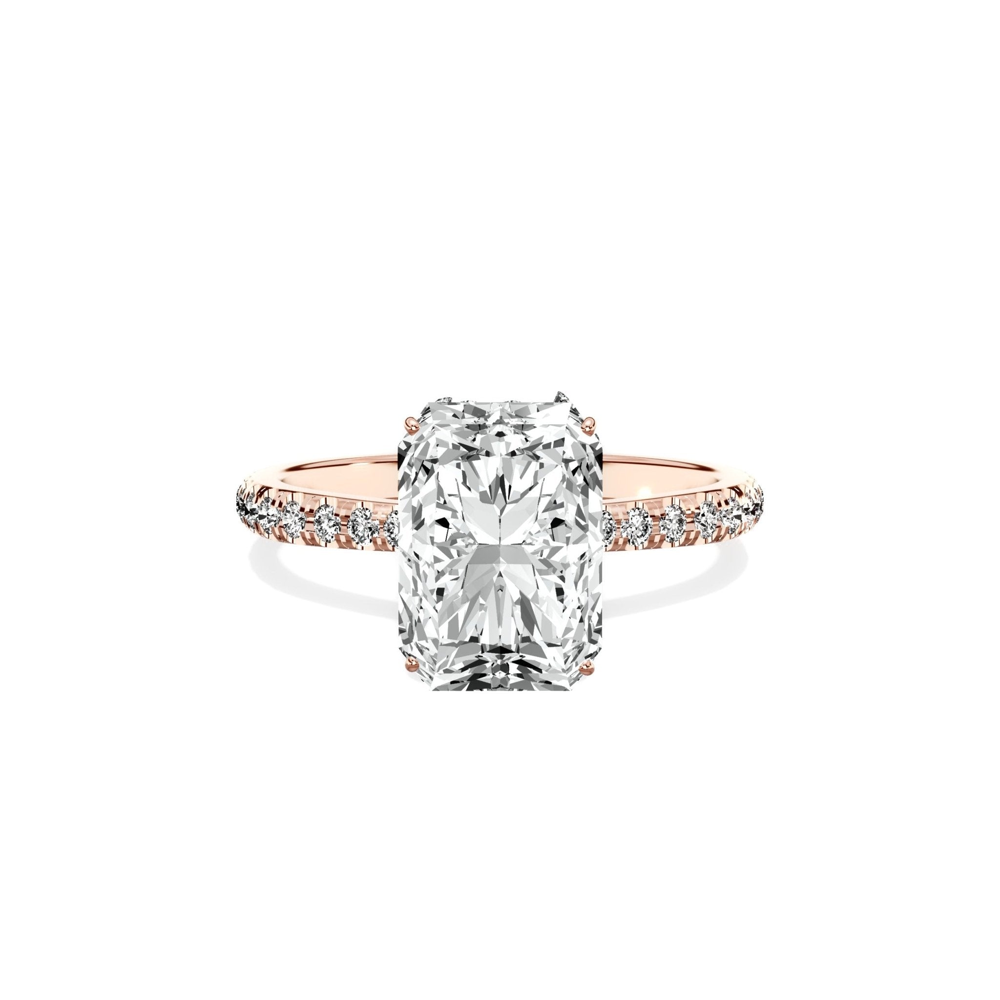 Fortuna Hidden Halo Engagement Ring - The Better Diamonds