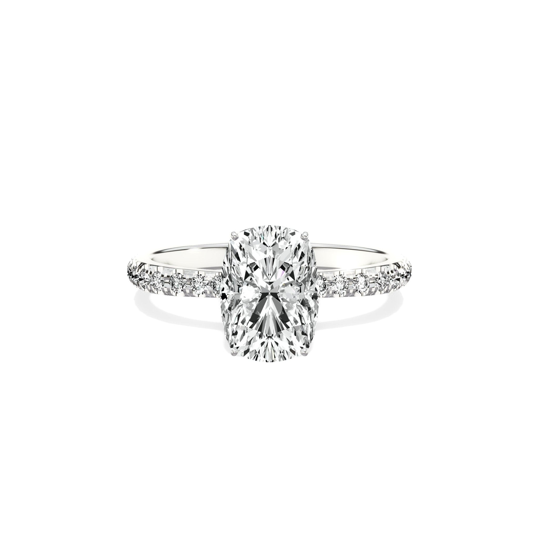 Fortuna Hidden Halo Engagement Ring - The Better Diamonds