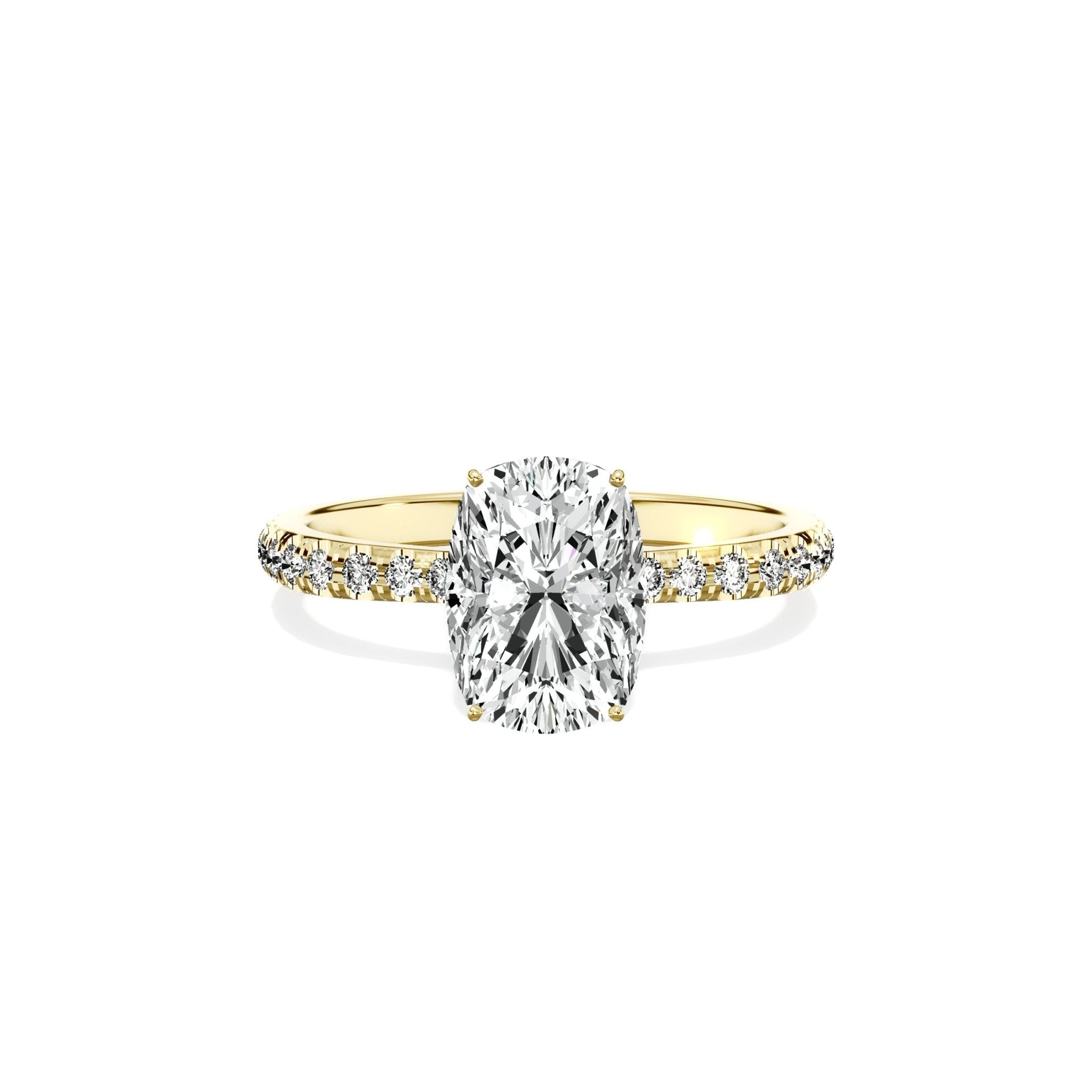 Fortuna Hidden Halo Engagement Ring - The Better Diamonds