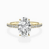Fortuna Hidden Halo Engagement Ring - The Better Diamonds