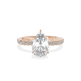 Fortuna Hidden Halo Engagement Ring - The Better Diamonds