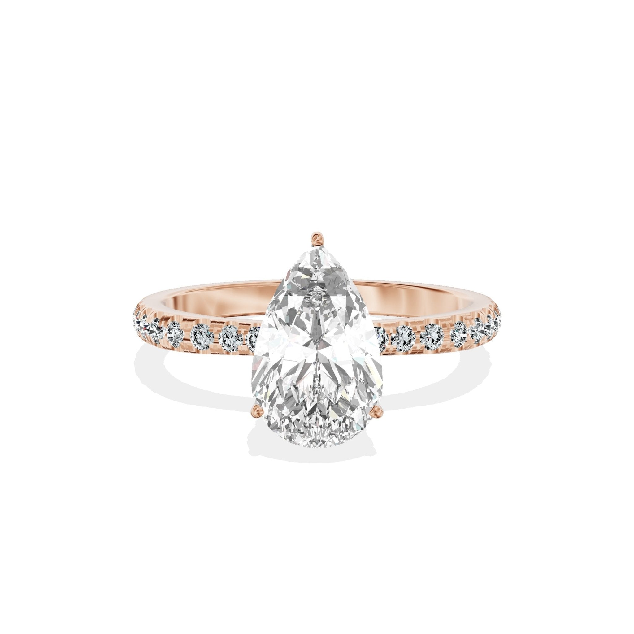 Fortuna Hidden Halo Engagement Ring - The Better Diamonds