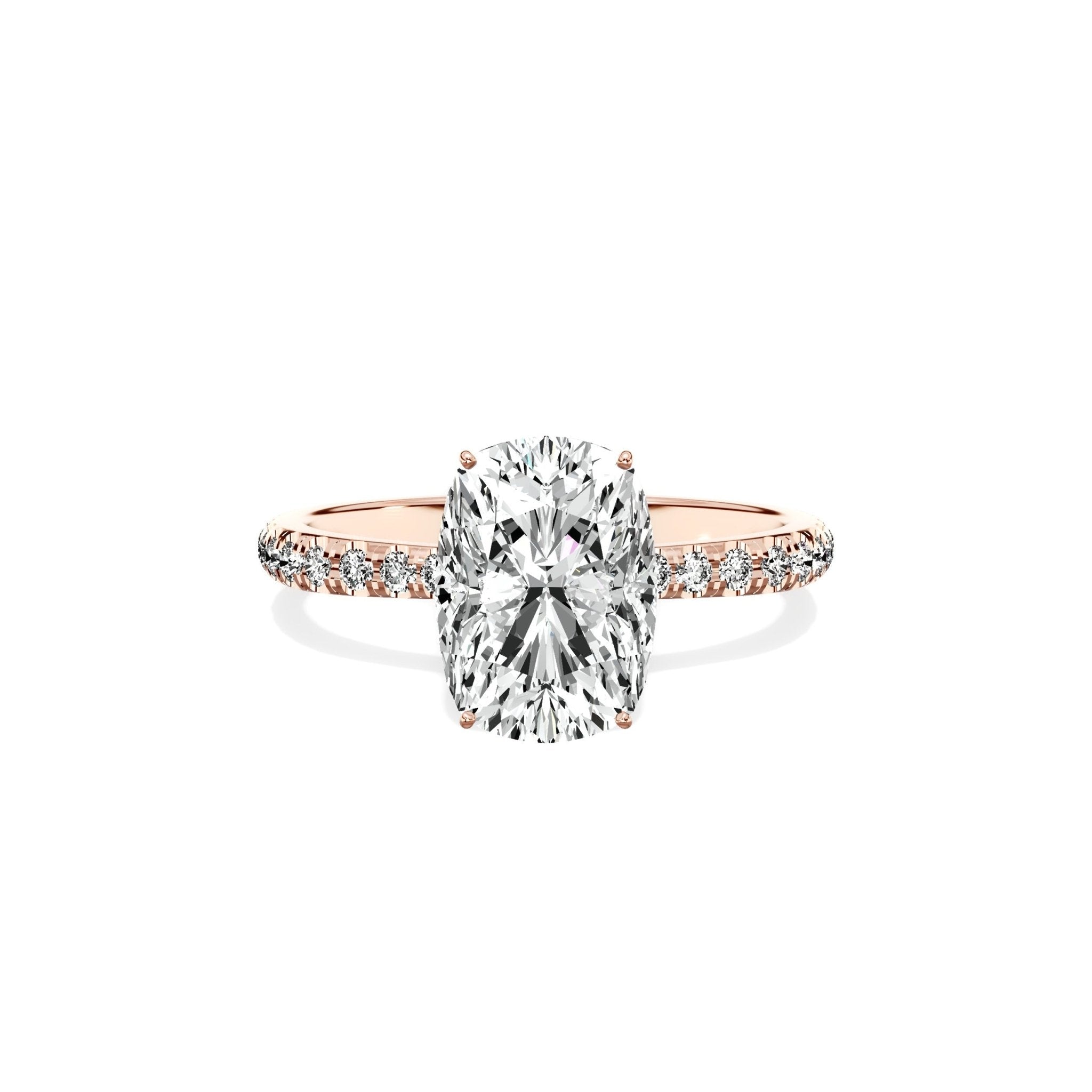 Fortuna Hidden Halo Engagement Ring - The Better Diamonds