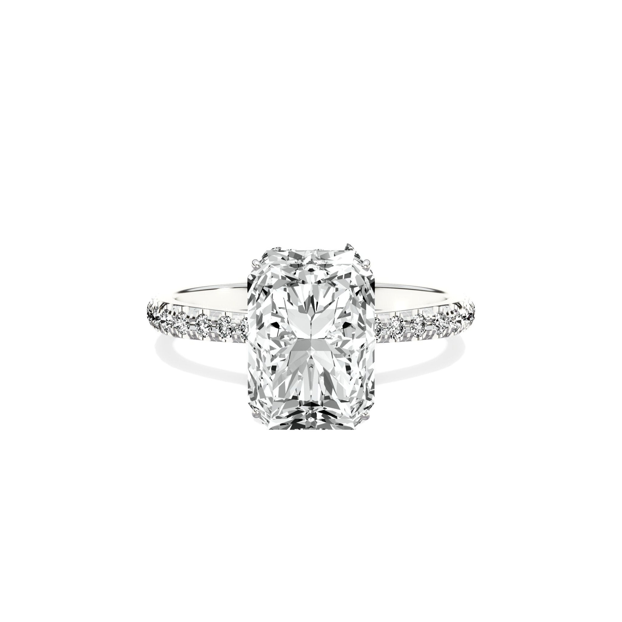 Fortuna Hidden Halo Engagement Ring - The Better Diamonds