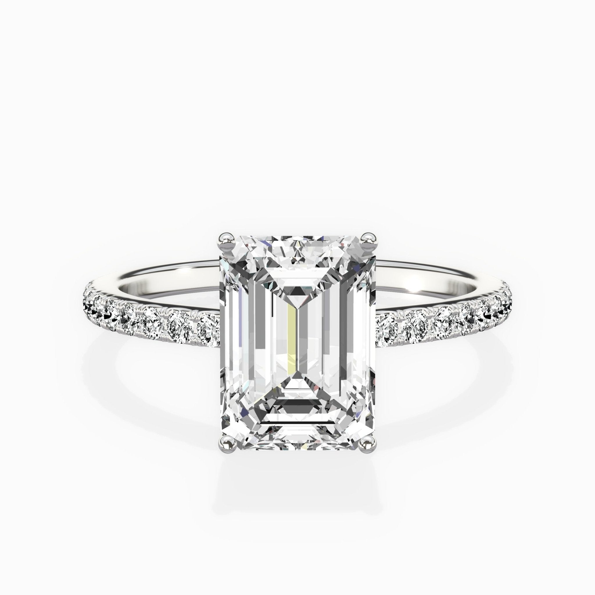 Fortuna Hidden Halo Engagement Ring - The Better Diamonds