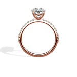 Fortuna Solitaire 2.64 ct Cushion Engagement Ring in Rose Gold - The Better Diamonds