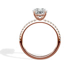 Fortuna Solitaire 2.64 ct Cushion Engagement Ring in Rose Gold - The Better Diamonds