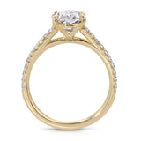 Sorte Solitaire Oval Engagement Ring in Yellow Gold