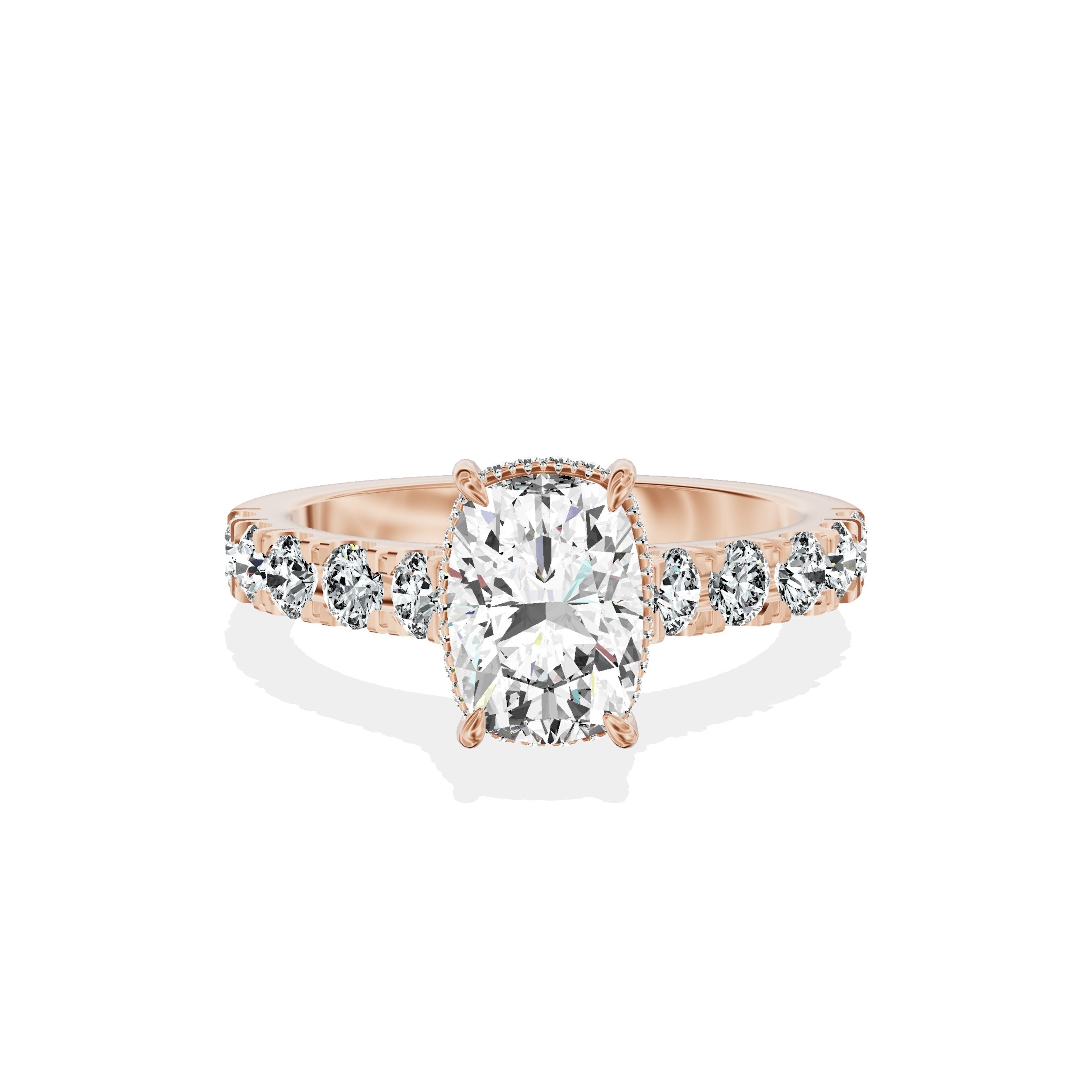 Timeless Hidden Halo Engagement Ring