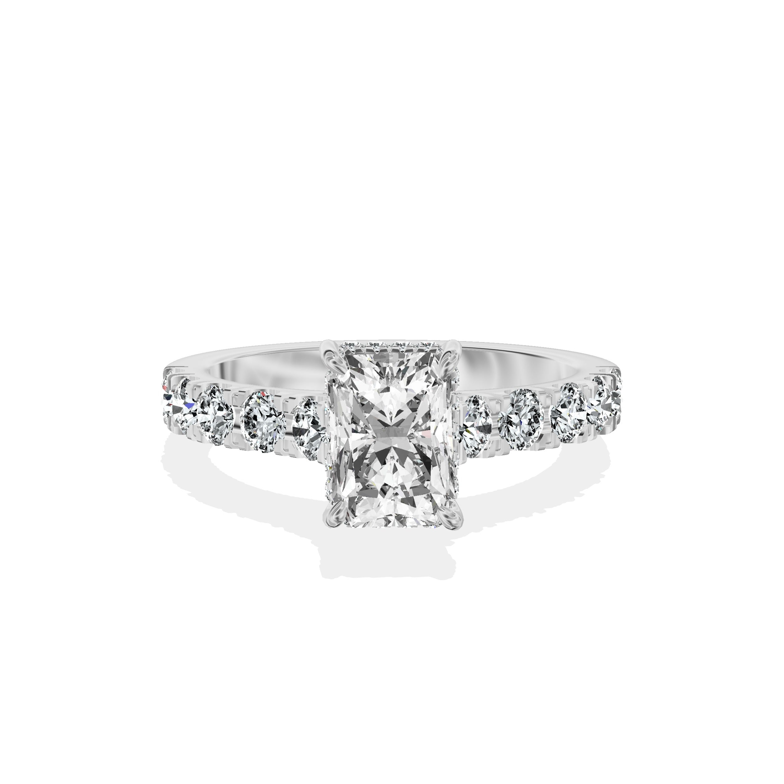 Timeless Hidden Halo Engagement Ring