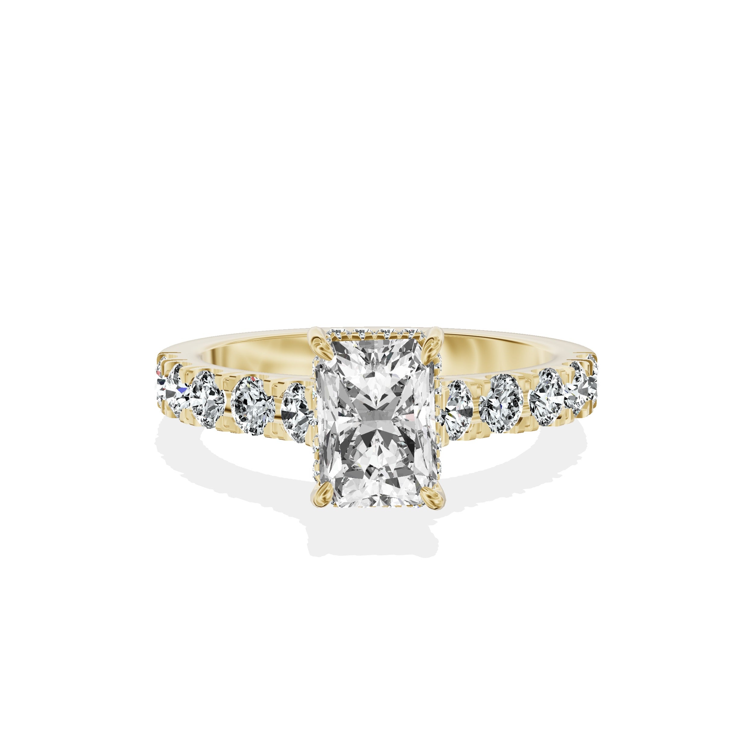 Timeless Hidden Halo Engagement Ring