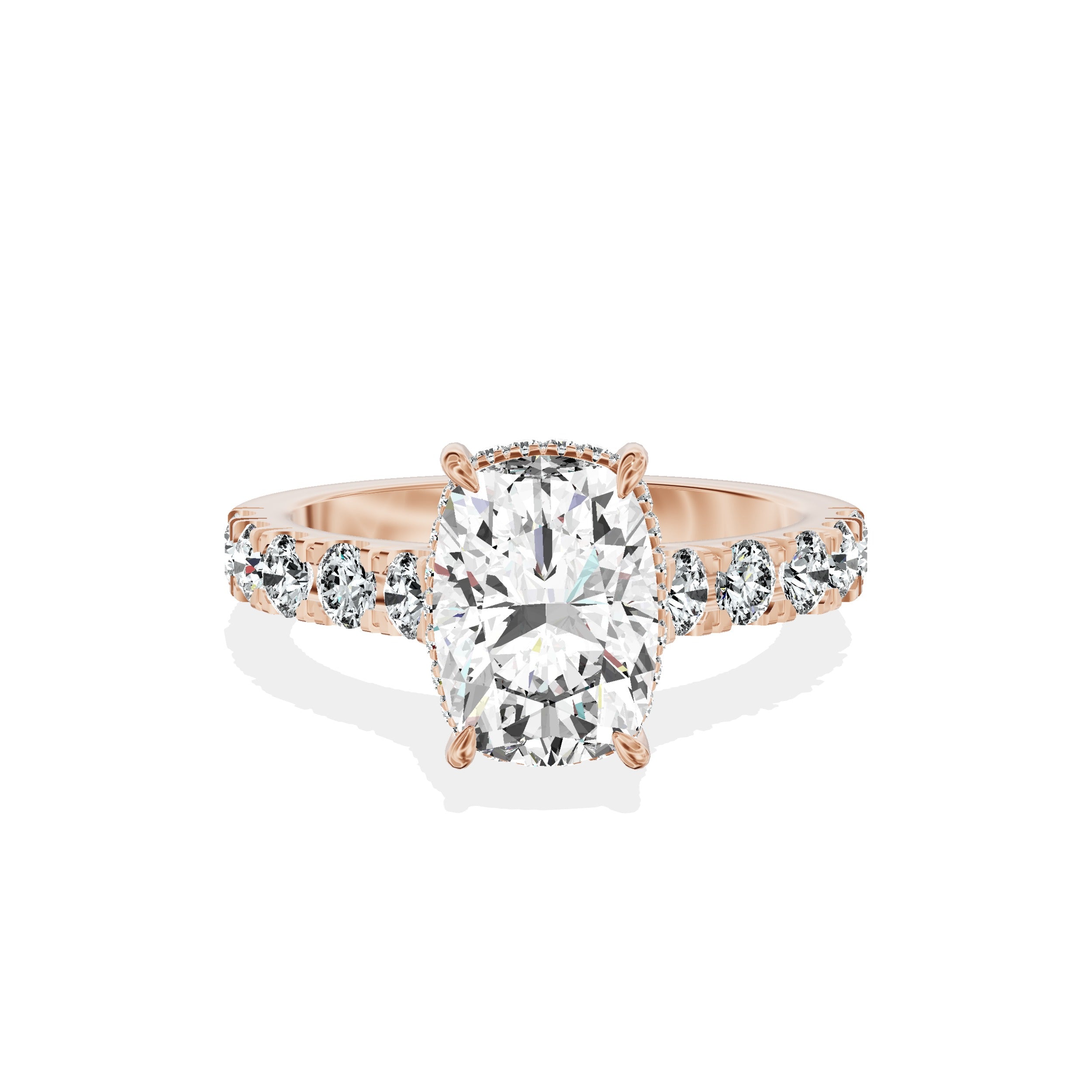 Timeless Hidden Halo Engagement Ring