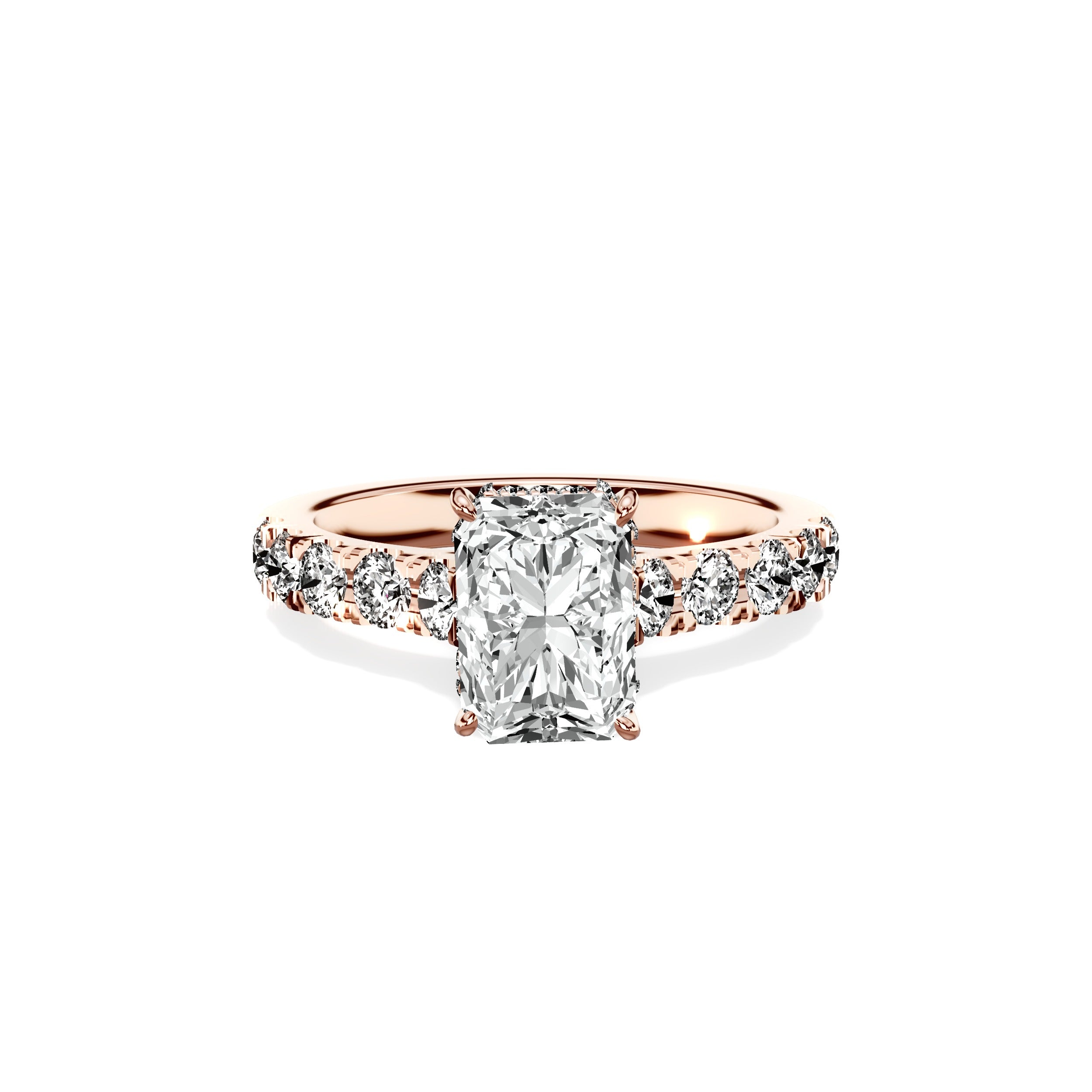 Timeless Hidden Halo Engagement Ring