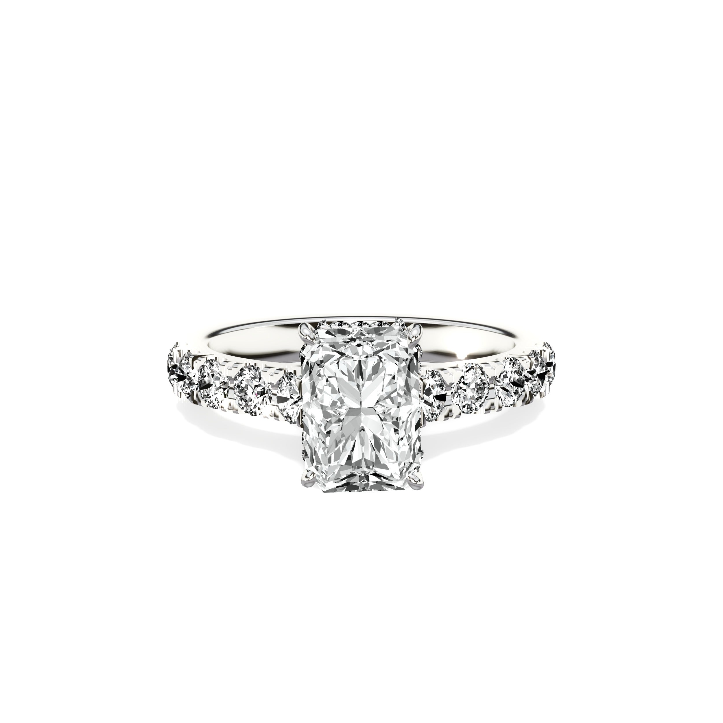 Timeless Hidden Halo Engagement Ring